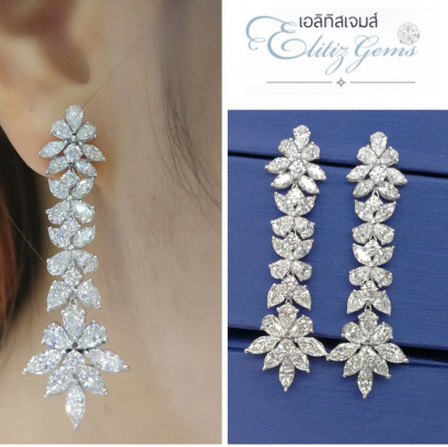 ต่างหูเพชร MI114